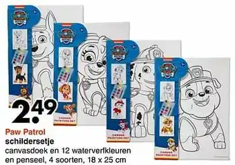 Paw patrol schildersetje