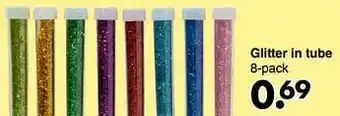 Wibra Glitter in tube aanbieding