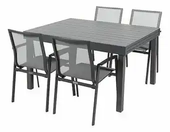 Dreamland Tuinset Modulo/Bondi antraciet - 4 stoelen aanbieding