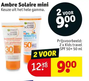Kruidvat Ambre Solaire mini aanbieding