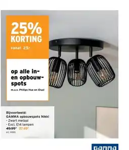 GAMMA GAMMA opbouwspots Nikki aanbieding