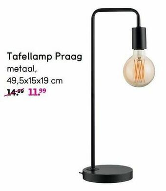 Leen Bakker Tafellamp praag aanbieding