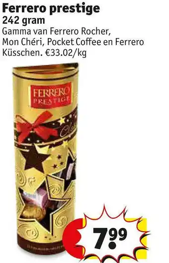 Kruidvat Ferrero Prestige 242g aanbieding