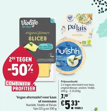 Delhaize Vegan Alternatief Voor Kaas Of Roomsaus aanbieding