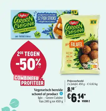 Delhaize Vegetarisch Bereide Schotel Of Product aanbieding