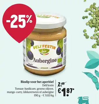 Delhaize Biodip Voor Het Aperitief aanbieding