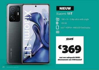 Base Xiaomi 11t aanbieding
