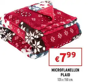 Trafic Microflanellen Plaid 125x150cm aanbieding