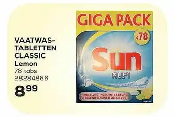Supra Bazar Vaatwas-tabletten Classic Lemon aanbieding