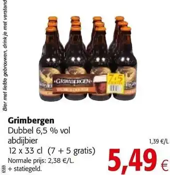 Colruyt Grimbergen dubbel abdijbier aanbieding