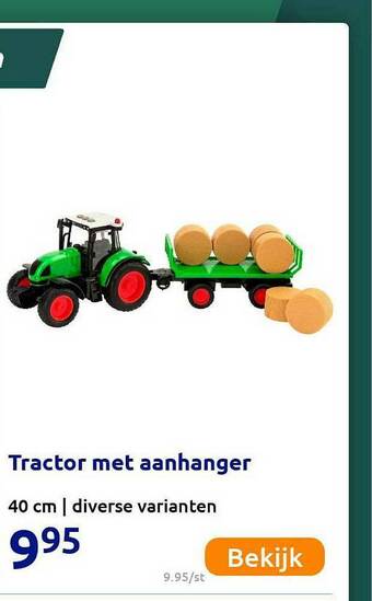 Action Tractor Met Aanhanger aanbieding