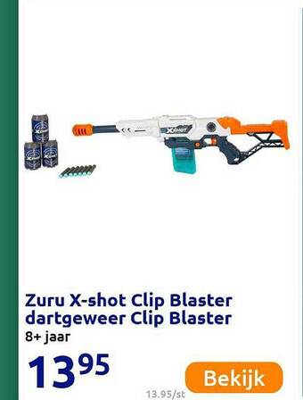 Action Zuru X-shot Clip Blaster Dartgeweer Clip Blaster aanbieding