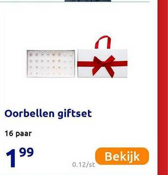 Action Oorbellen Giftset aanbieding