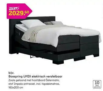 Leen Bakker Boxspring Umix Elektrsch Verstelbaar aanbieding