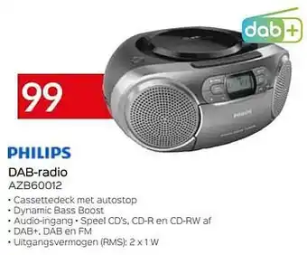 Selexion Philips dab-radio azb60012 aanbieding