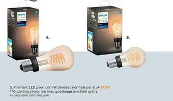 GAMMA Filament Led Peer E 27 7w aanbieding