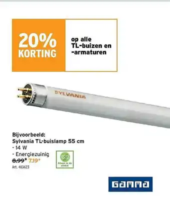 GAMMA Op Alle Tl-buizen En -armaturen 55cm aanbieding