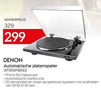 Denon automatische platenspeler dp300fbke2