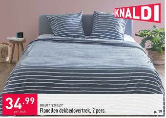 ALDI Flanellen Dekbedovertrek aanbieding