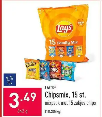 ALDI Lay's Chipsmix 342g aanbieding