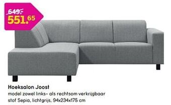 Leen Bakker Hoeksalon joost aanbieding