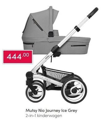 Baby & Tiener Mutsy nio journey ice grey 2-in-1 kinderwagen aanbieding