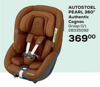 Supra Bazar Autostoel pearl 360° authentic cognac aanbieding