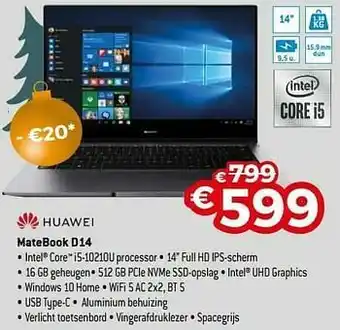 Exellent Huawei matebook d14 aanbieding
