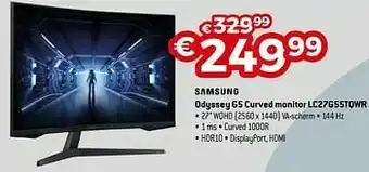 Exellent Samsung odyssey g5 curved monitor lc27g55tqwr aanbieding
