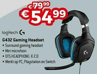 Exellent Logitech g432 gaming headset aanbieding