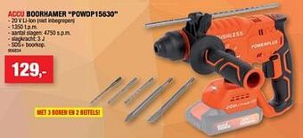 Hubo Powerplus accu boorhamer powdp15630 aanbieding