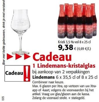 Colruyt Lindemans kriek aanbieding