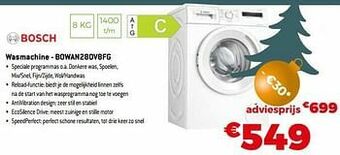 Exellent Bosch wasmachine - bowan280v8fg aanbieding