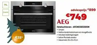Aeg heteluchtoven - aycme565000m