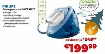 Exellent Philips stoomgenerator - phgc894020 aanbieding