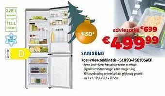 Exellent Samsung koel-vriescombinatie - s1rb34t601dsaef aanbieding