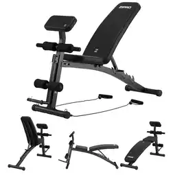 Decathlon Fitnessbank Zipro Volume verstelbare, trainingsbank curlbank aanbieding