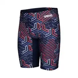 Decathlon Arena Heren Zwembroek Kikko Pro Swim Jammer Navy Team Rood-Wit-Blauw aanbieding
