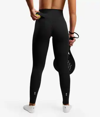 Decathlon Smart Tennis/Padel Legging met Balzak Dames Zwart aanbieding