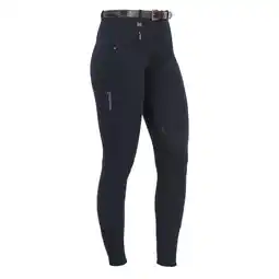 Decathlon Dames rijbroeken in stretch katoen met grip aanbieding