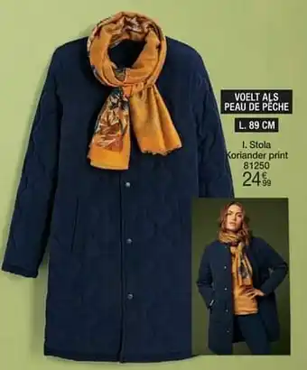 Damart Stola koriander print 81250 aanbieding