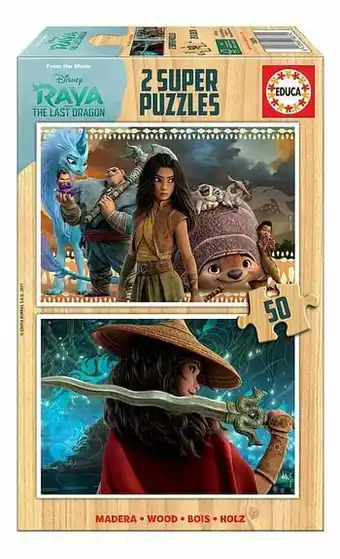 Dreamland Educa Borras puzzel 2-in-1 Disney Raya and the Last Dragon aanbieding