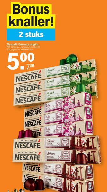 Albert Heijn Nescafe Farmers origins aanbieding