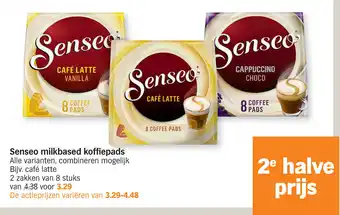 Albert Heijn Senseo milkbased koffiepads aanbieding