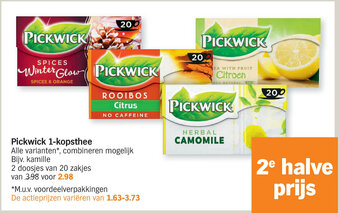Albert Heijn Pickwick 1-kopsthee aanbieding