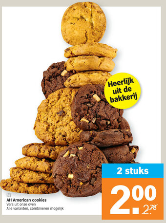 Albert Heijn AH American cookies aanbieding
