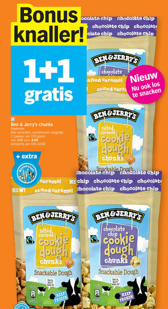 Albert Heijn Ben & Jerry's chunks aanbieding