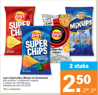 Albert Heijn Lay's Superchips, Mixups en Restaurant aanbieding