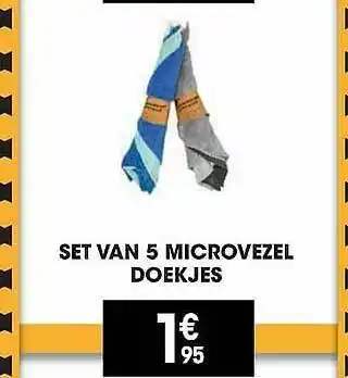 Electro Depot Set Vam 5 Microvezel Doekjes aanbieding