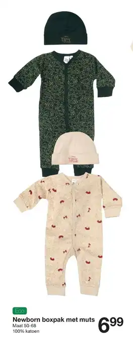 Zeeman Newborn Boxpak Met Muts Maat 50-68 aanbieding
